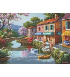 Puzzle Anatolian Tiendas en Pueblo Pintoresco de 1000 Piezas