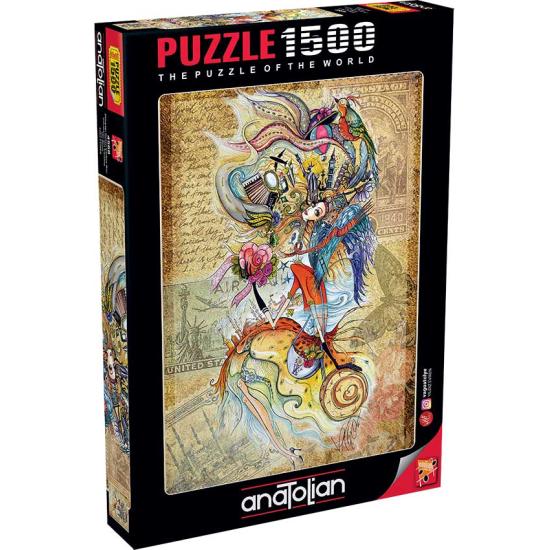 Puzzle Anatolian Viajera del Mundo de 1500 Piezas Puzzle Anatolian Viajera del Mundo de 1500 Piezas