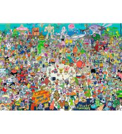 Puzzle Aquarius Bob Esponja de 3000 Piezas