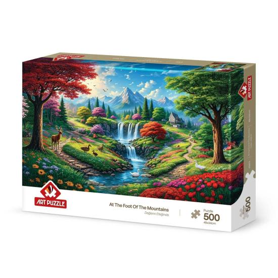 Puzzle Art Puzzle Al Pie De Las Montañas de 500 Piezas