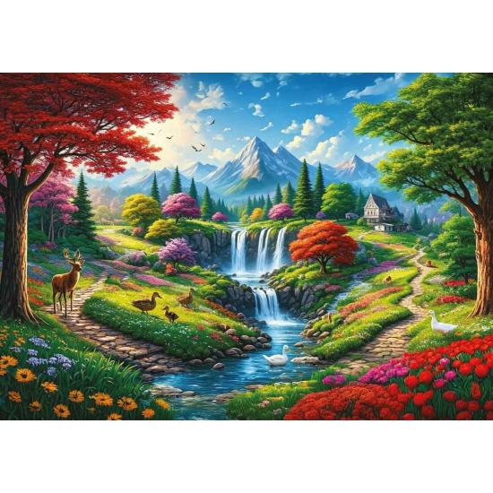 Puzzle Art Puzzle Al Pie De Las Montañas de 500 Piezas