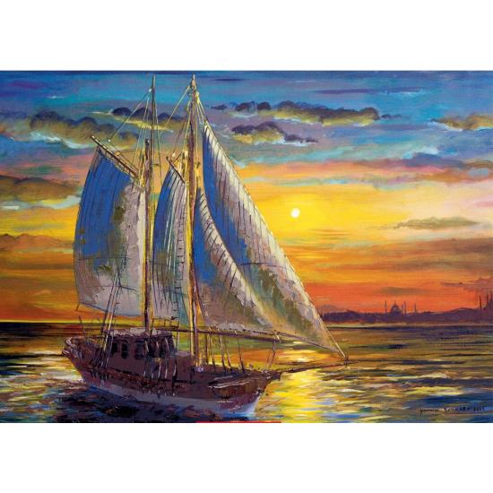 Puzzle Art Puzzle Atardecer en Alta Mar de 1000 Piezas