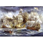 Puzzle Art Puzzle Batalla de Barcos en el Mar de 1500 Piezas