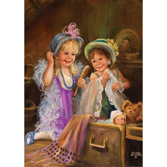 Puzzle Art Puzzle Bellezas en el Atico de 1000 Piezas