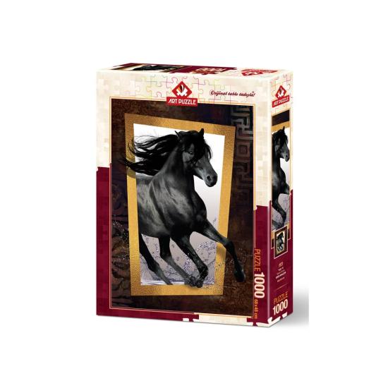 Puzzle Art Puzzle Caballo Negro de 1000 Piezas Puzzle Art Puzzle Caballo Negro de 1000 Piezas