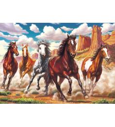 Puzzle Art Puzzle Caballos en Libertad por el Valle de 1000 Pie
