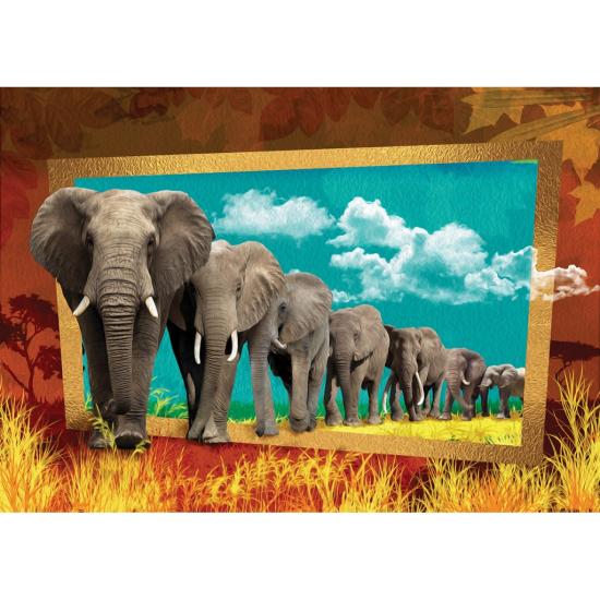 Puzzle Art Puzzle Camino de Elefantes 1000 Piezas Puzzle Art Puzzle Camino de Elefantes 1000 Piezas