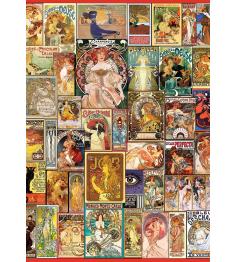 Puzzle Art Puzzle Carteles Art Nouveau de 1500 Piezas