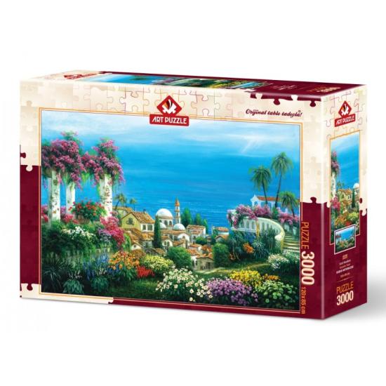 Puzzle Art Puzzle Casa de Campo a Orillas del Lago 3000 Piezas