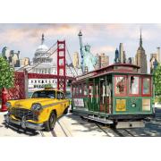 Puzzle Art Puzzle Collage USA de 2000 Piezas