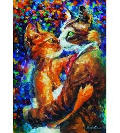 Puzzle Art Puzzle El Baile del Amor de los Gatos de 1000 Piezas