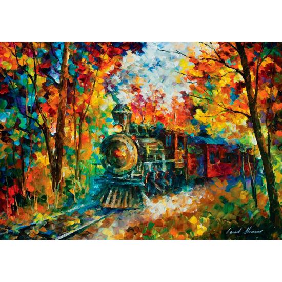 Puzzle Art Puzzle El Tren del Otoño de 500 Piezas Puzzle Art Puzzle El Tren del Otoño de 500 Piezas
