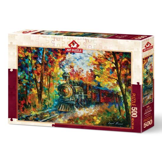 Puzzle Art Puzzle El Tren del Otoño de 500 Piezas Puzzle Art Puzzle El Tren del Otoño de 500 Piezas
