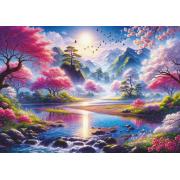 Puzzle Art Puzzle El Valle De Los Cerezos En Flor de 1500 Pzs