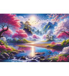 Puzzle Art Puzzle El Valle De Los Cerezos En Flor de 1500 Pzs
