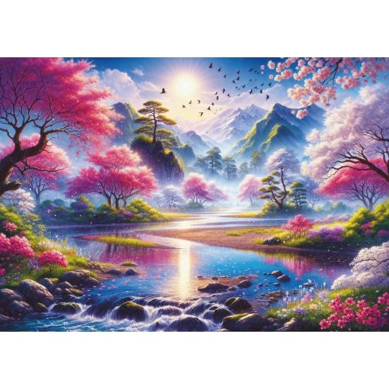 Puzzle Art Puzzle El Valle De Los Cerezos En Flor de 1500 Pzs