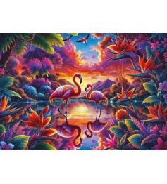 Puzzle Art Puzzle Encuentro De Flamencos de 2000 Piezas