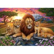 Puzzle Art Puzzle Familia de Leones de 1000 Piezas