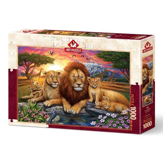 Puzzle Art Puzzle Familia de Leones de 1000 Piezas Puzzle Art Puzzle Familia de Leones de 1000 Piezas