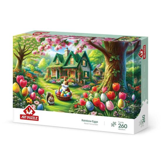 Puzzle Art Puzzle Huevos Arcoíris de 260 Piezas
