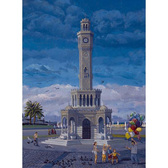 Puzzle Art Puzzle Izmir, La Torre del Reloj de 1000 Piezas Puzzle Art Puzzle Izmir, La Torre del Reloj de 1000 Piezas