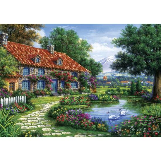 Puzzle Art Puzzle Jardín con Cisnes de 1500 Piezas Puzzle Art Puzzle Jardín con Cisnes de 1500 Piezas