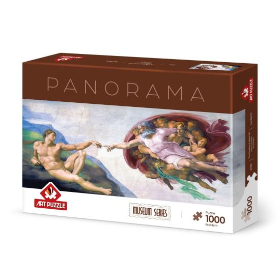 Puzzle Art Puzzle La Creación De Adán Panorámico de 1000 Pzs