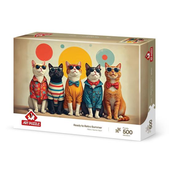 Puzzle Art Puzzle Listos Para El Verano Retro de 500 Piezas