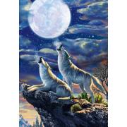 Puzzle Art Puzzle Lobos y Luna Llena de 1000 Piezas