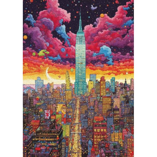 Puzzle Art Puzzle Metrópolis Colorida, Nueva York de 1000 Piezas