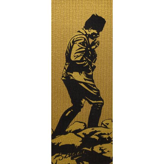 Puzzle Art Puzzle Mustafa Kemal Atatürk, Piezas Doradas Brillan