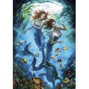 Puzzle Art Puzzle Pareja de Sirenas de 500 Piezas