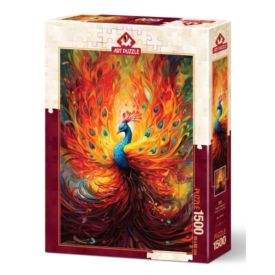 Puzzle Art Puzzle Pavo Real Colorido de 1500 Piezas