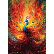 Puzzle Art Puzzle Pavo Real Colorido de 1500 Piezas