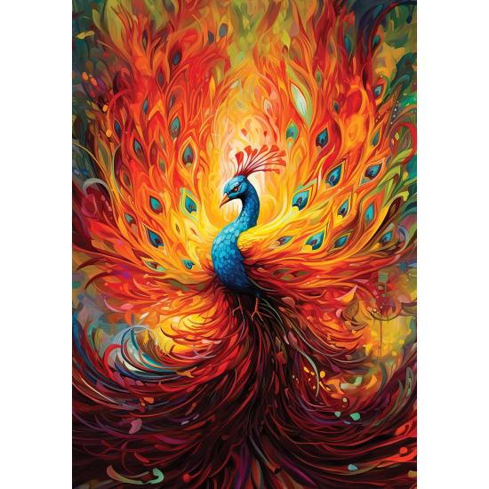Puzzle Art Puzzle Pavo Real Colorido de 1500 Piezas