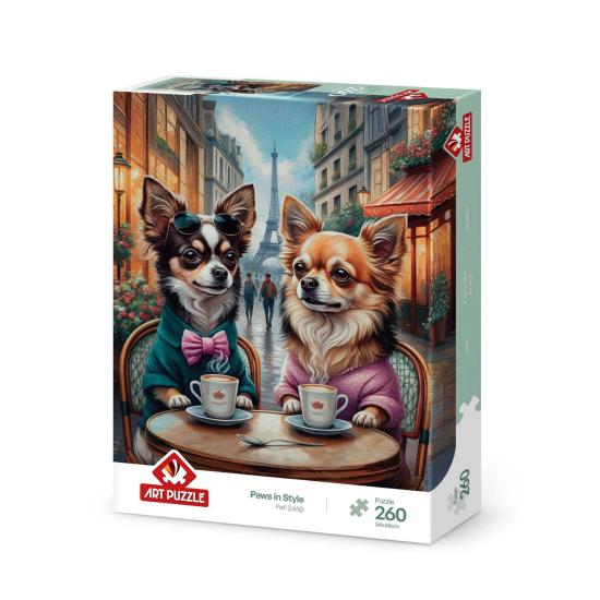 Puzzle Art Puzzle Perritos con Estilo de 260 Piezas Puzzle Art Puzzle Perritos con Estilo de 260 Piezas