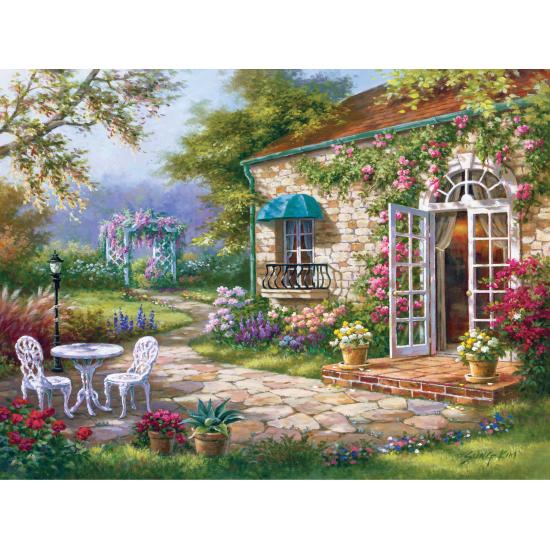 Puzzle Art Puzzle Primavera en el Patio de 500 Piezas