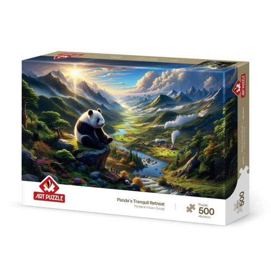 Puzzle Art Puzzle Retiro Tranquilo de Panda de 500 Piezas Puzzle Art Puzzle Retiro Tranquilo de Panda de 500 Piezas