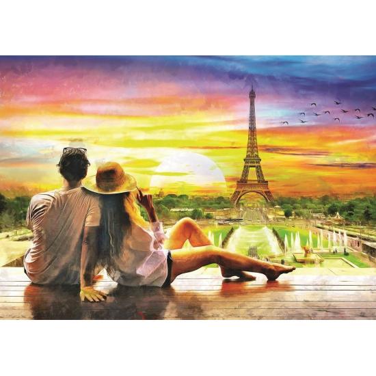 Puzzle Art Puzzle Romance al Atardecer de 1500 Piezas