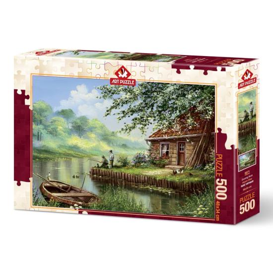 Puzzle Art Puzzle Tarde de Pesca de 500 Piezas Puzzle Art Puzzle Tarde de Pesca de 500 Piezas