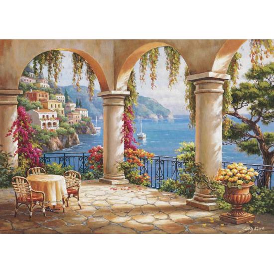 Puzzle Art Puzzle Terraza en el Mediterráneo de 260 Piezas Puzzle Art Puzzle Terraza en el Mediterráneo de 260 Piezas