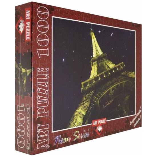Puzzle Art Puzzle Torre Eiffel, París Neón 1000 Piezas