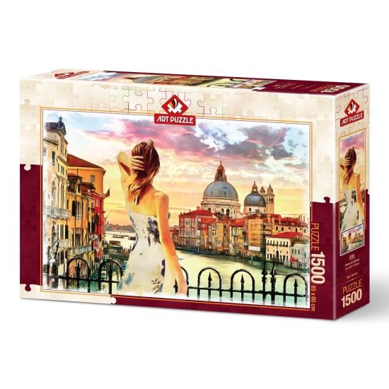 Puzzle Art Puzzle Vistas de Venecia de 1500 Piezas