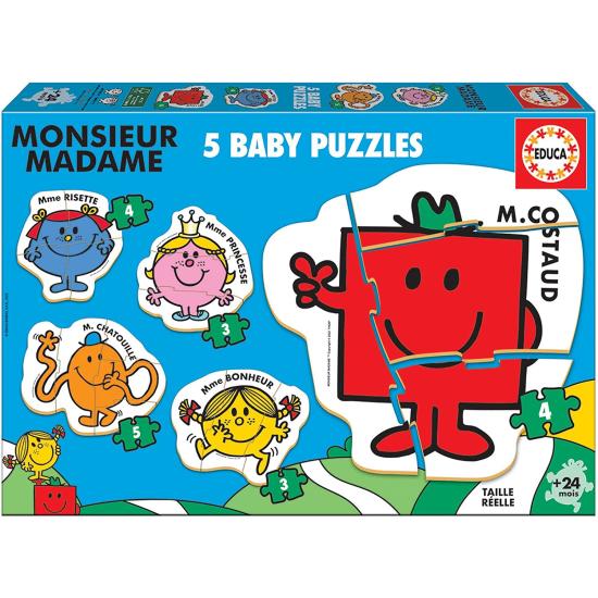 Puzzle Baby Educa Progresivo Monsieur Madame Puzzle Baby Educa Progresivo Monsieur Madame