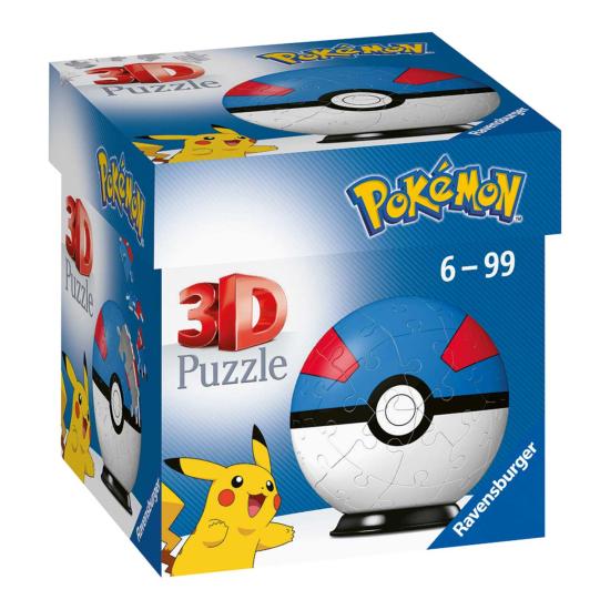 Puzzle Ball 3D Ravensburger Pokemon Superball 55 Piezas