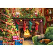 Puzzle Bluebird Acogedora Velada de Navidad de 500 Piezas