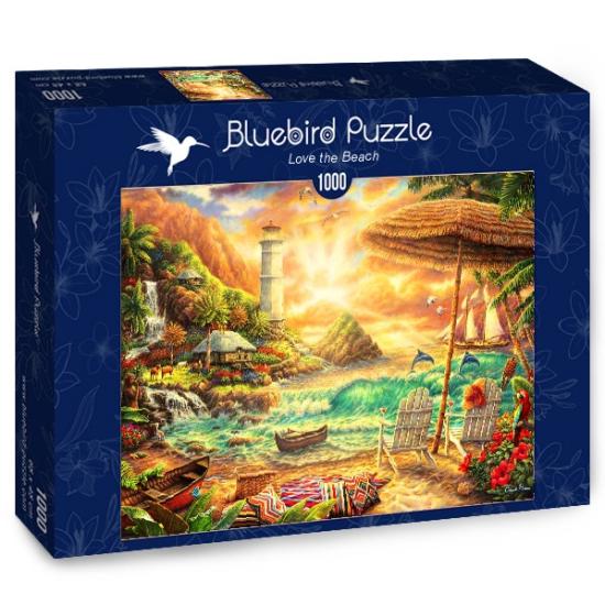 Puzzle Bluebird Amo la Playa de 1000 Piezas Puzzle Bluebird Amo la Playa de 1000 Piezas