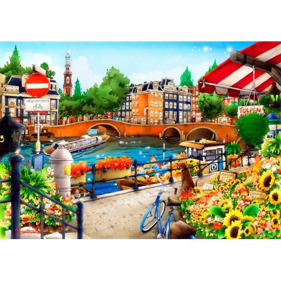 Puzzle Bluebird Ámsterdam de 1500 Piezas