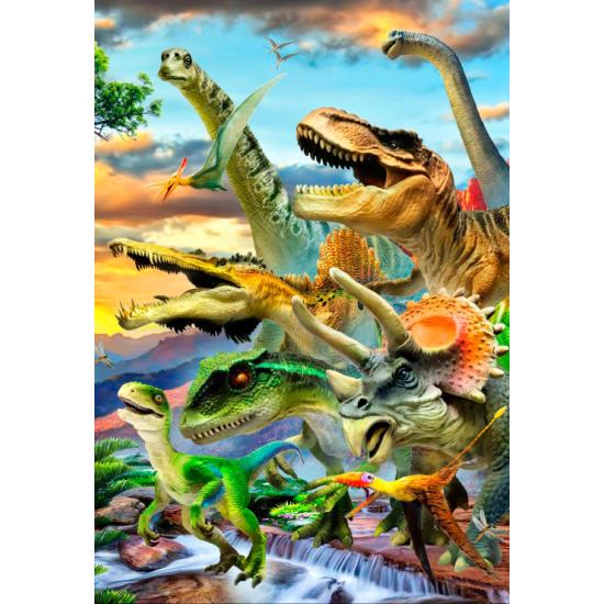 Puzzle Bluebird Atardecer Dino de 260 Piezas