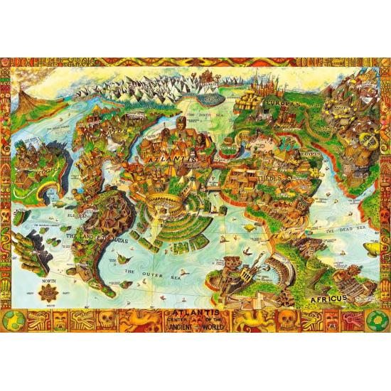 Puzzle Bluebird Atlantis Centro del Mundo Antiguo de 1000 Pieza Puzzle Bluebird Atlantis Centro del Mundo Antiguo de 1000 Pieza